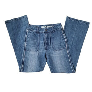 VOLCOM Retro Blue Wide Leg Flare Jeans